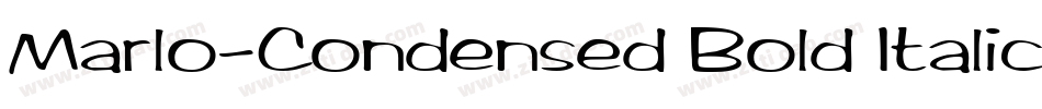 Marlo-Condensed Bold Italic字体转换